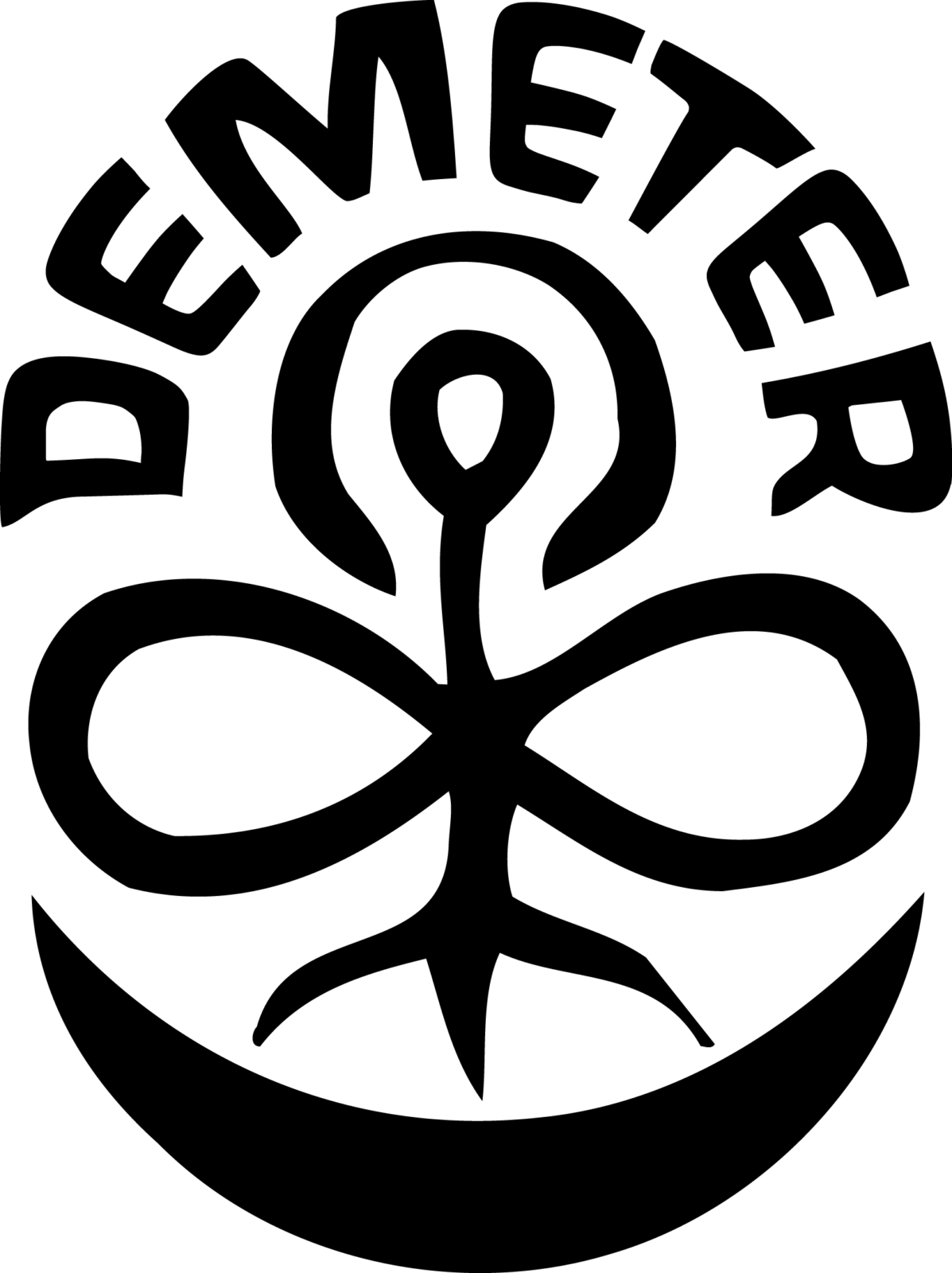 logo fleur demeter noir